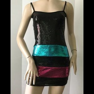 Hollyworld Sequined Spaghetti Strap Dress